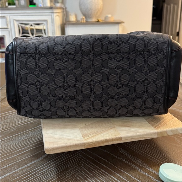 Coach Phoebe Signature black canvas and leather three-compartment Bag - Picture 10 of 16